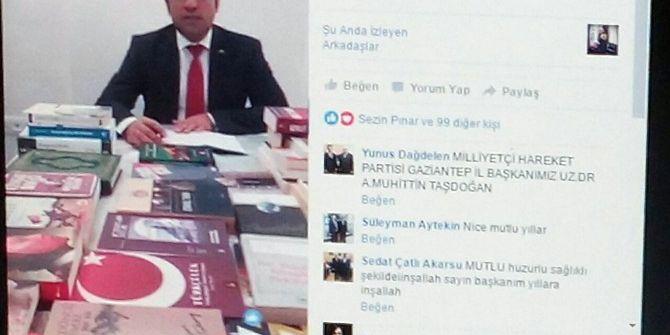 Mhp Gaziantep İl Başkanı Yeni Yıla Takipçilerine Canlı Yayında Mesaj Vererek Girdi