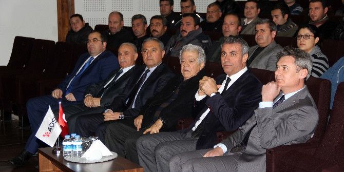 Aosb’den Kıdemli Personele Plaket