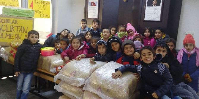 Kahtalı Miniklerden Halep’e Yardım Seferberliği