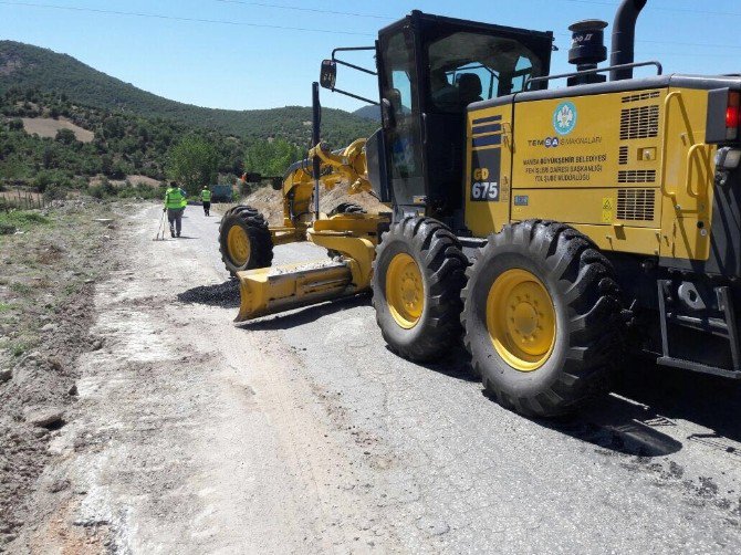 Soma Caddeleri Asfaltlanıyor