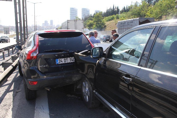 Tem Otoyolu’nda 5 Araç Birbirine Girdi, Edirne İstikametinde Trafik Felç