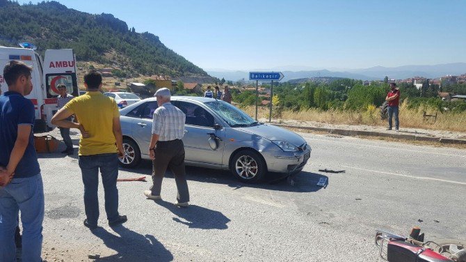 Dursunbey’de Trafik Kazası: 2 Yaralı