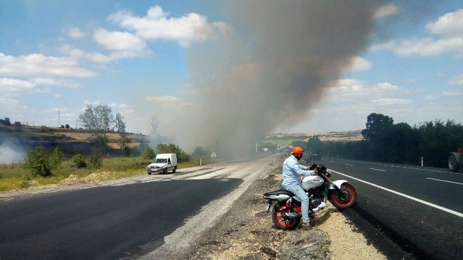 Tekirdağ’da Yangın