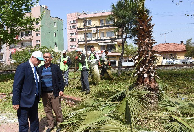 İncirliova Belediyesi Aydın-izmir Karayolunu Temizledi