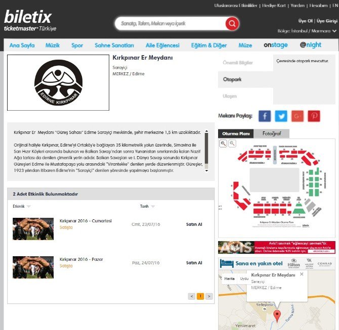 Biletix Edirne’de Bilet Satışına Başladı