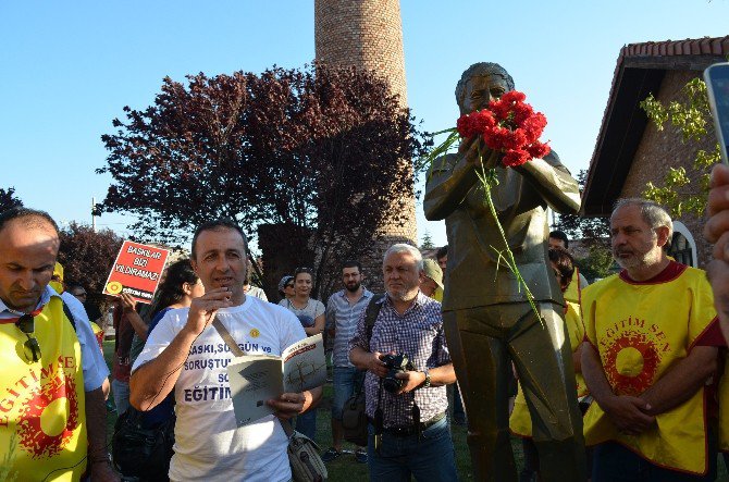 Eğitim-sen Tarafından Başlatılan Yürüyüş Kolu Eskişehir’e Geldi