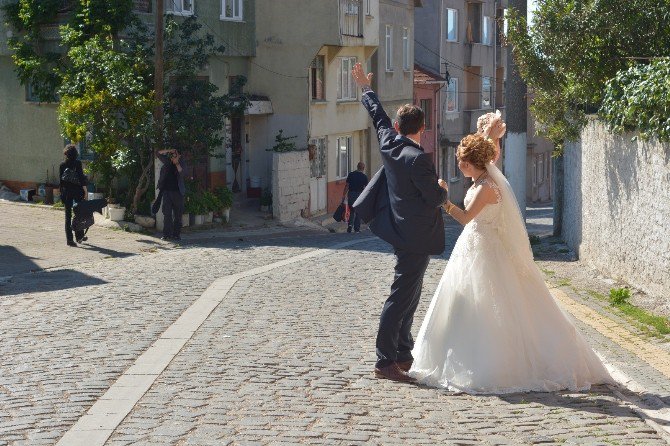 Edincik Yeni Evlilere Fotoğraf Çekim Mekanı Oldu