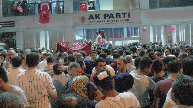 Şanlıurfa’da Askeri Darbe Girişimi Tepkisi