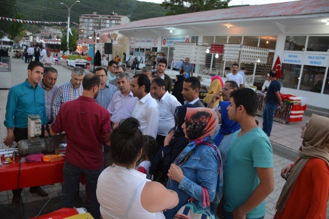 Kaymakam Erkan Ve Başkan Aksoy’dan Fuar Ziyareti