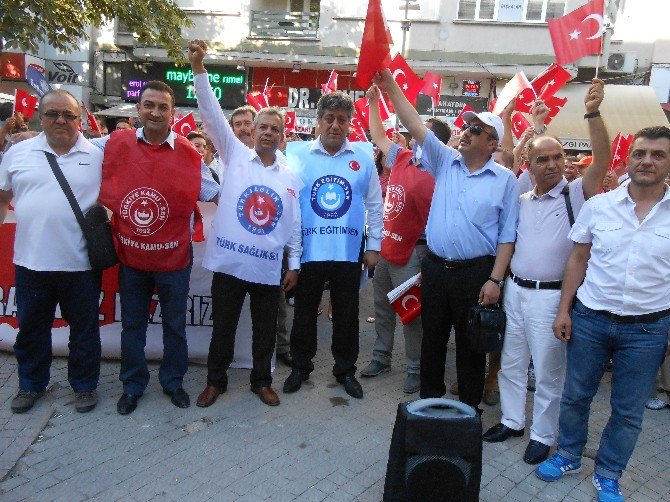 Türkiye Kamu-sen Eskişehir İl Temsilciliği’nden Demokrasi Yürüyüşü