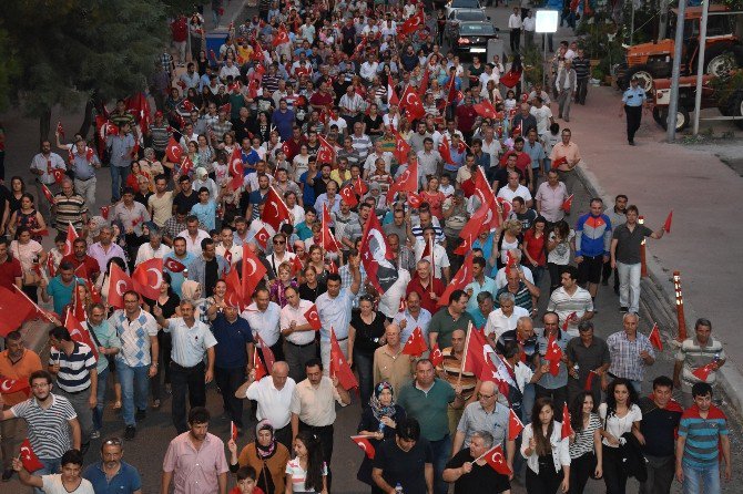 Malkara’da Birlik Ve Beraberlik Yürüyüşü Yapıldı