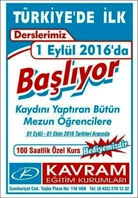 Kavram Erken Kayıtlarına Başladı