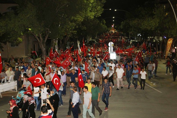 Karaman’da “Milli İradeye Saygı Yürüyüşü” Yapıldı