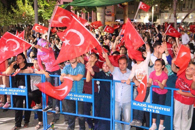 Elazığ’da Demokrasi Nöbeti Devam Ediyor