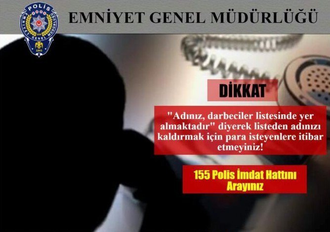 Emniyet Dolandırıcılara Karşı Uyardı