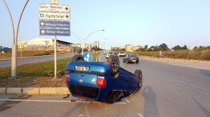 Samsun’da Trafik Kazası: 1 Yaralı