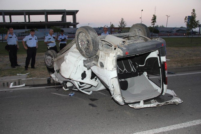 Samsun’da Kamyonet Takla Attı: 1 Yaralı