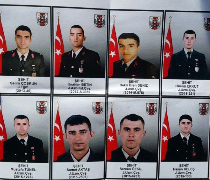 Hakkari Şehitlerine Uğurlama Töreni