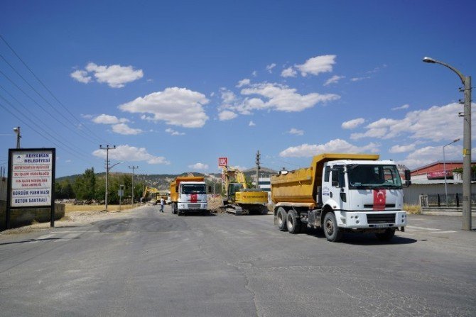 Petrol Caddesinde Asfalt Öncesi Hazırlıklara Başlandı