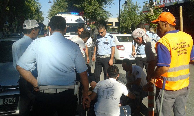 İnönü Caddesi’nde Kaza: 1 Yaralı