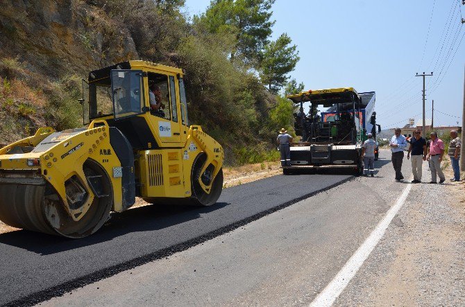 Alarahan Yoluna Sıcak Asfalt