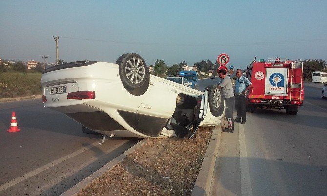 Manavgat’ta Trafik Kazası: 1 Yaralı