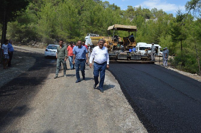 Beycik Yolu Asfaltlanıyor