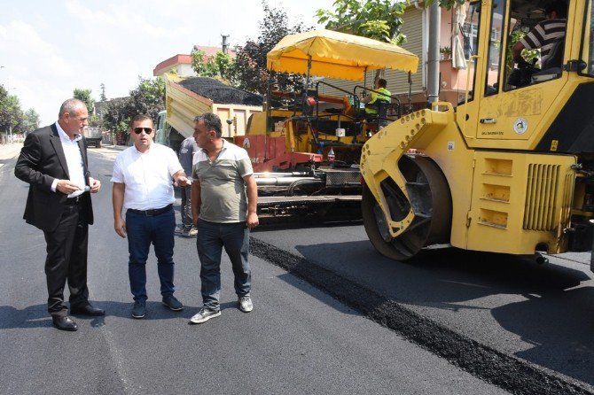 Düzce’de Bazalt Asfalt Seriliyor