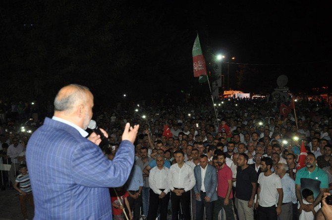 Şevki Yılmaz, Demokrasi Nöbetlerine Destek İçin Siirt’e Geldi