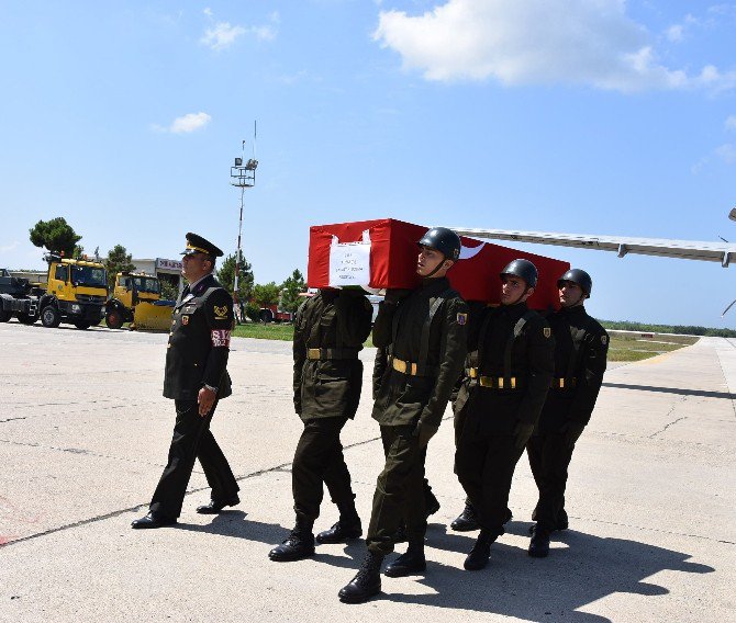 Sinop Şehidini Karşıladı