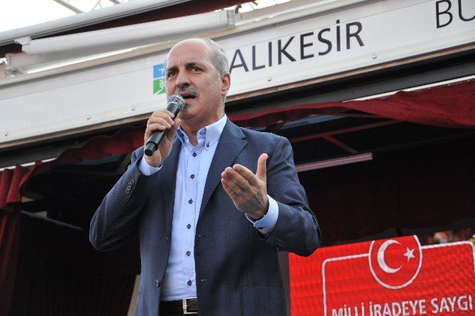 Başbakan Yardımcısı Kurtulmuş, Balıkesir’de ’Demokrasi Ve Şehitler Mitingi’ne Katıldı