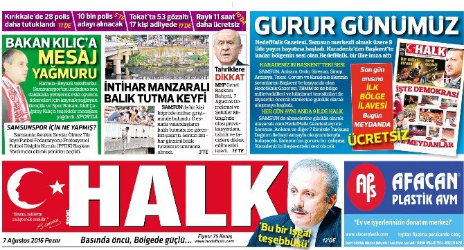 Hedef Halk Gazetesi 9 İlde Yayınlanmaya Başladı