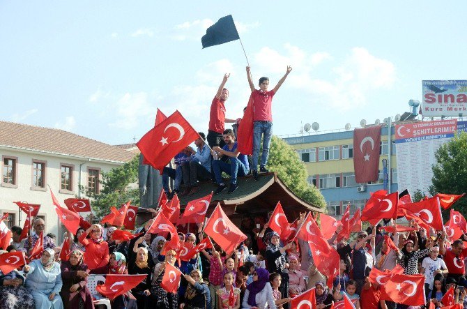 Malatya’da Demokrasi Ve Şehitler Mitingi