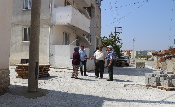 Başkan Uysal Yol Yapım Çalışmalarını İnceledi