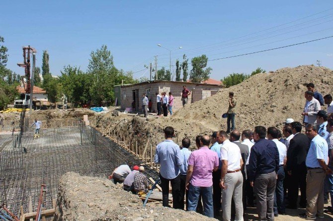 Horasan ‘Da Kız Öğrenci Yurdunun Temeli Atıldı