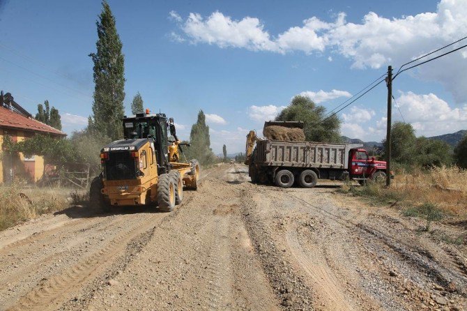 Seydişehir’de Soğuk Asfalt Çalışması