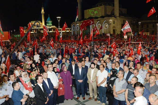 Konya’da Milli İrade Nöbetleri Tamamlandı