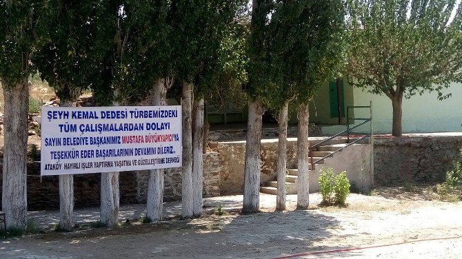 Karacasu’da Türbe Restorasyonuna Teşekkür