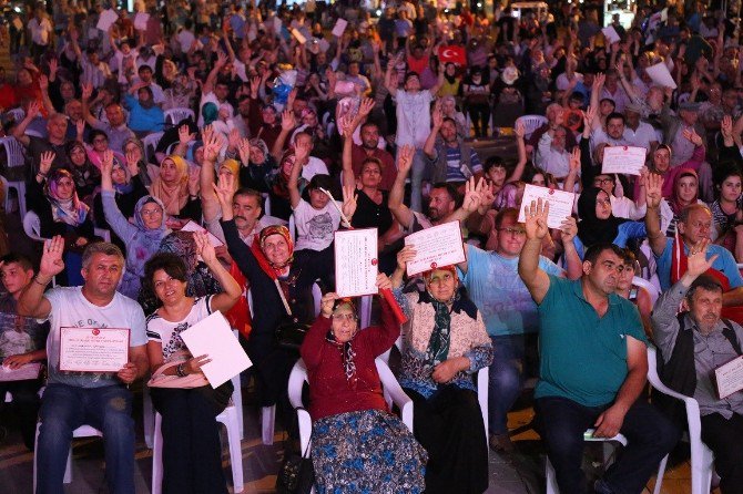 Ünyeliler ‘Milli İrade Nöbeti Diploması’nı Aldı