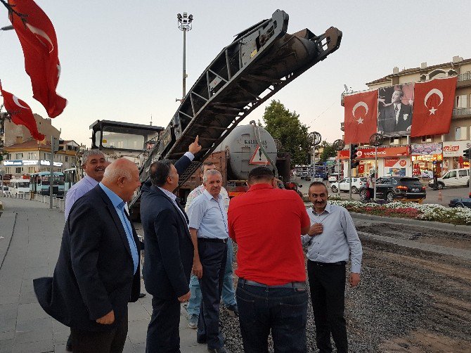 Başkan Cabbar Yol Çalışmalarını Denetledi