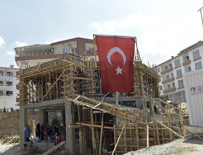 2. Ortatepe Camii’nin Temeli Dualarla Atıldı