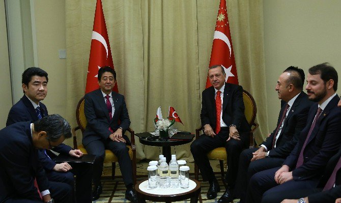 Cumhurbaşkanı Erdoğan, Japonya Başbakanı Abe İle Görüştü