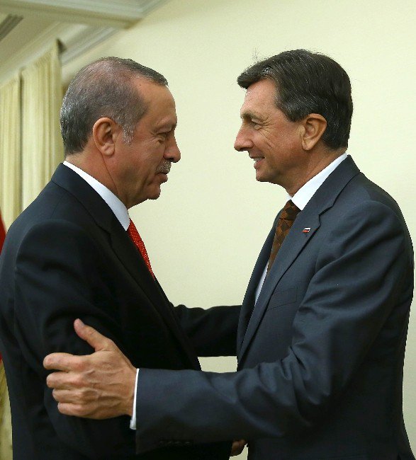 Cumhurbaşkanı Erdoğan, Slovenyalı Mevkidaşı Pahor İle Görüştü