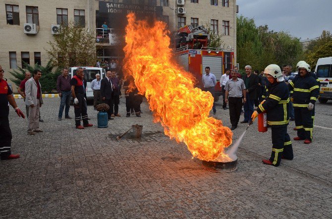 Iğdır’da Yangın Tatbikatı