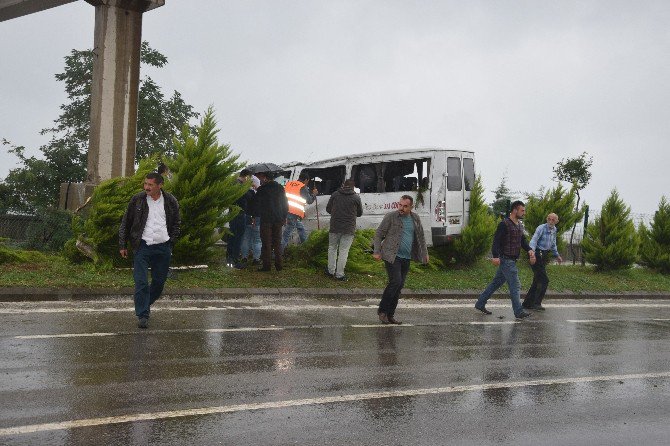 Giresun’da Trafik Kazası: 1 Yaralı