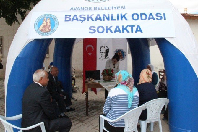 Avanos’ta Başkanlık Makamı Sokakta Projesi Devam Ediyor