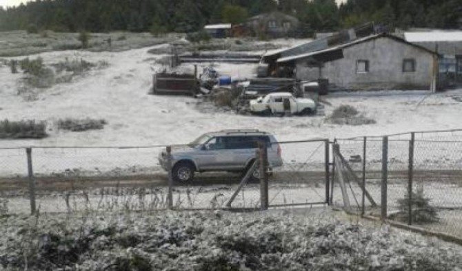 Bolu’nun Gerede İlçesine Sezonun İlk Karı Yağdı