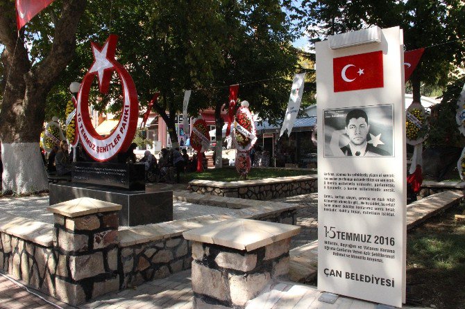 Çan’da ’15 Temmuz Şehitler Parkı’ Açıldı