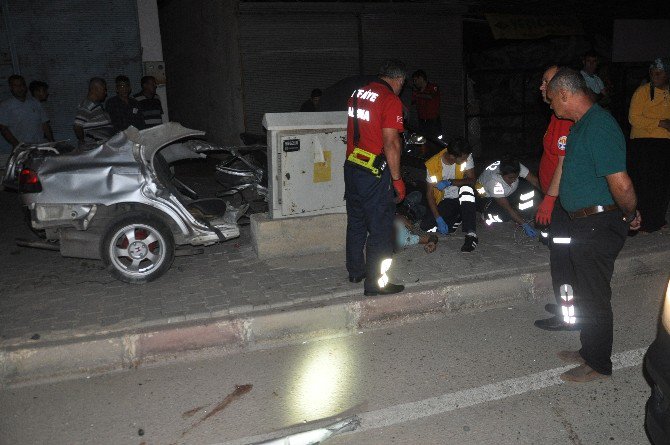 Ağaçlara Çarpar Otomobil İkiye Ayrıldı, Sürücü Hayatını Kaybetti