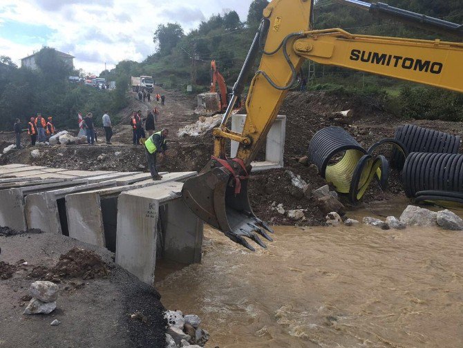 Bartın Kurucaşile Yolu Ulaşıma Açıldı